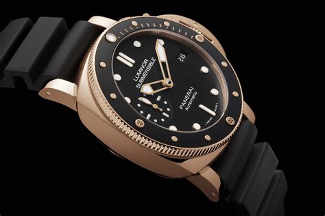 panerai luminor submersible 1950 oro rosso|panerai luminor 1950 carbotech.